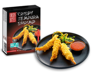 Crispy Tempura Shrimp with moreish, classic Japanese style food- orienbites